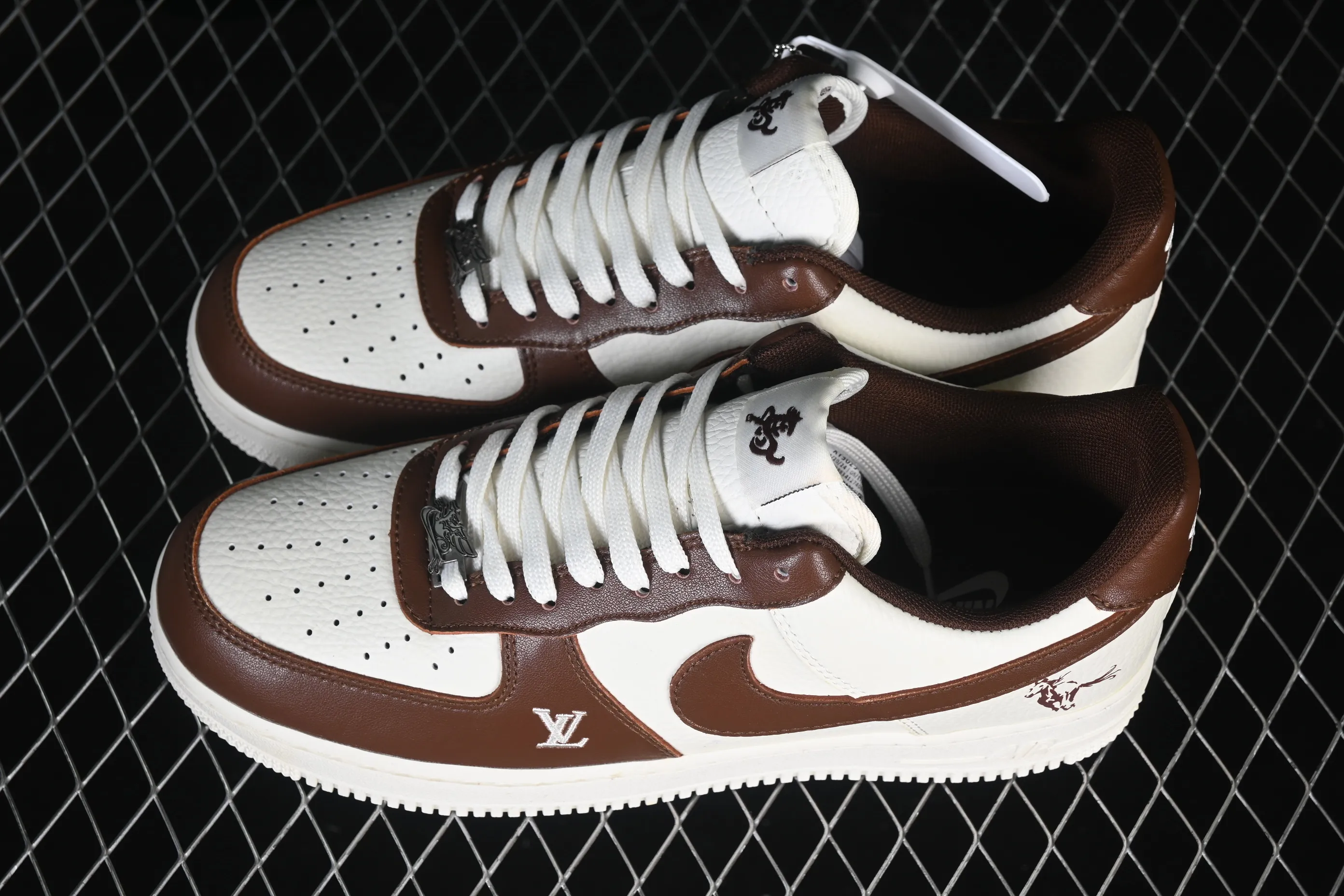 All categories Nk Air Force 1 Air Force series Nk Air Force 1 Low Air Force low-top Nike Air Force 1'07 Low Year of the Horse limited brown rhyme milky white Air Force 1 low-top casual sneakers XY9025-008